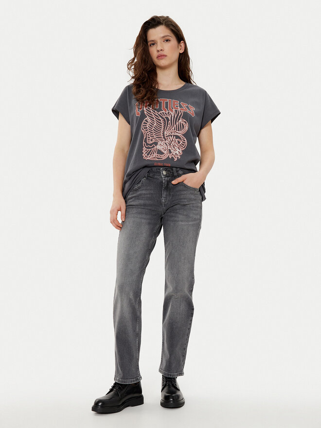 JJXX JJXX Camiseta Wilma 12274694 Gris Boxy Fit