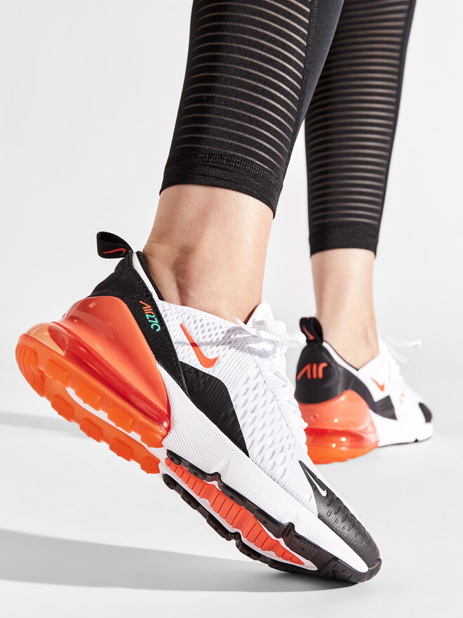 Nike air max 270 blanche orange 2025