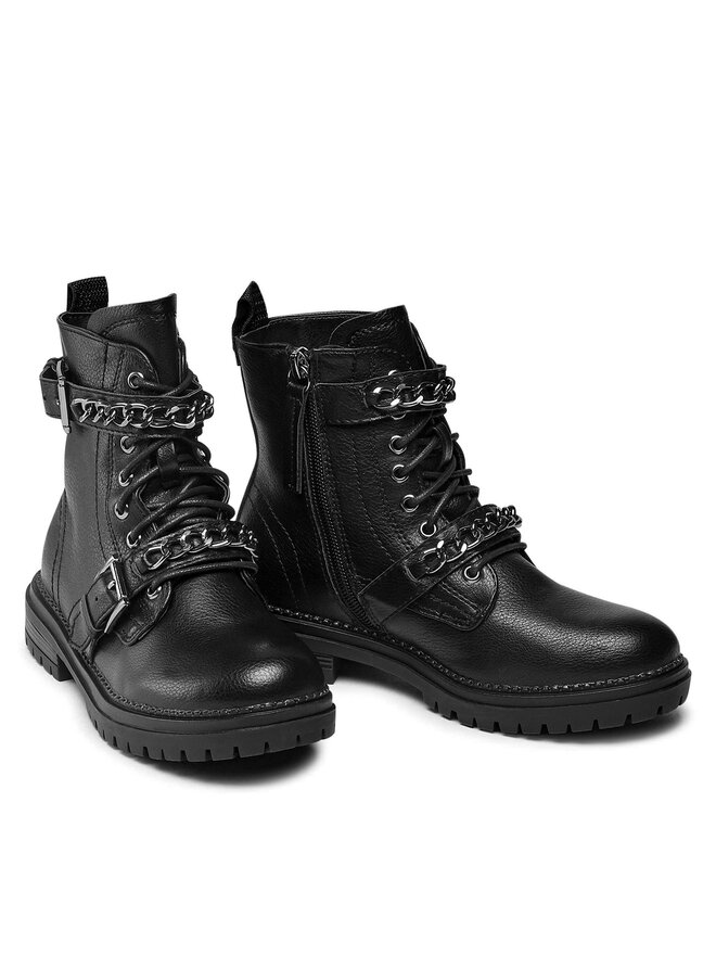 DeeZee Schnürstiefeletten DeeZee CS5216-12 Schwarz