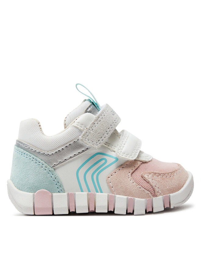 Geox Sneakersy Geox B Iupidoo Girl B3558C 022AS C1Z8A Bílá