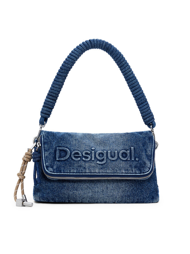 Desigual Geantă Desigual Half Logo 25SAXD23 Albastru
