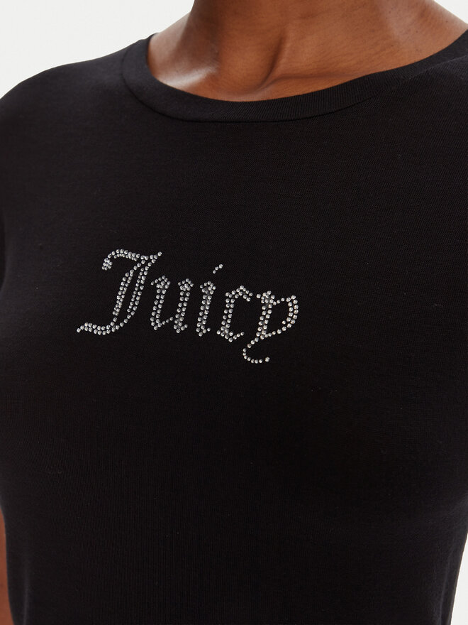 Juicy Couture Juicy Couture Camiseta Sheer JCWCT225301 Negro Slim Fit