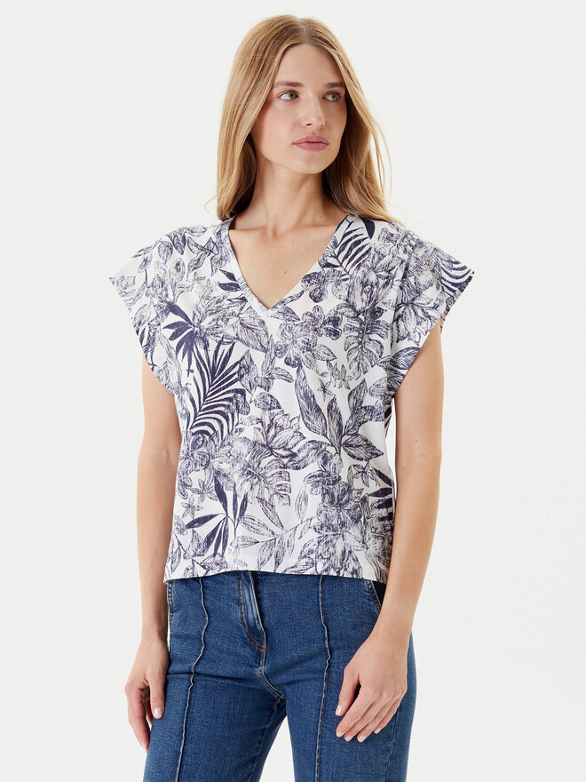 United Colors Of Benetton United Colors Of Benetton Camiseta 3SEBD10AE Azul Relaxed Fit