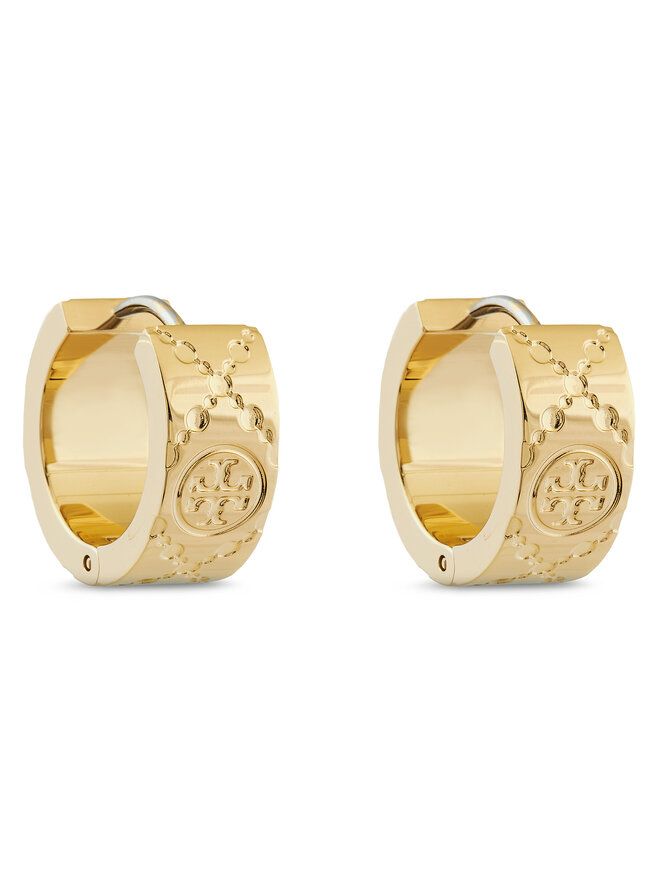 Tory Burch Ohrringe Tory Burch T Monogram Small Hoop Earring 159310 Goldfarben
