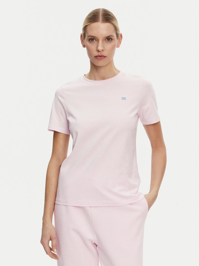 Tommy Hilfiger Tommy Hilfiger Camiseta WW0WW45522 Rosa Regular Fit