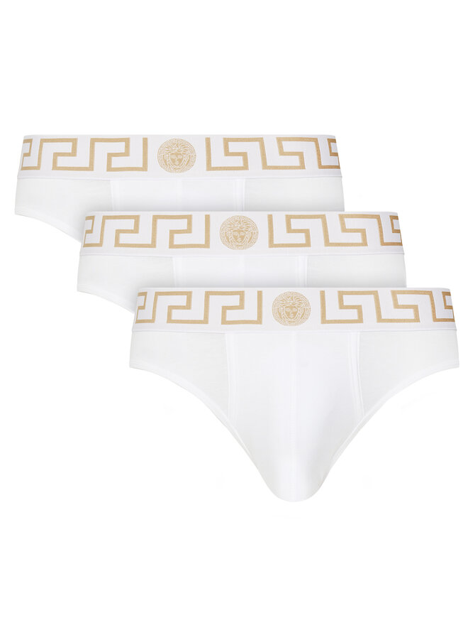 Versace Versace Набір з 3 пар сліпів AU10327 Білий