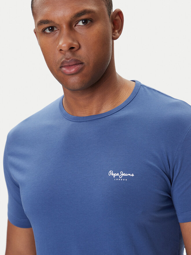 Pepe Jeans Pepe Jeans Camiseta Original Basic 3N PM5010133 Azul marino Regular Fit