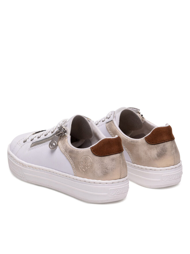 Rieker Sneakersy Rieker L59A1-81 Biela