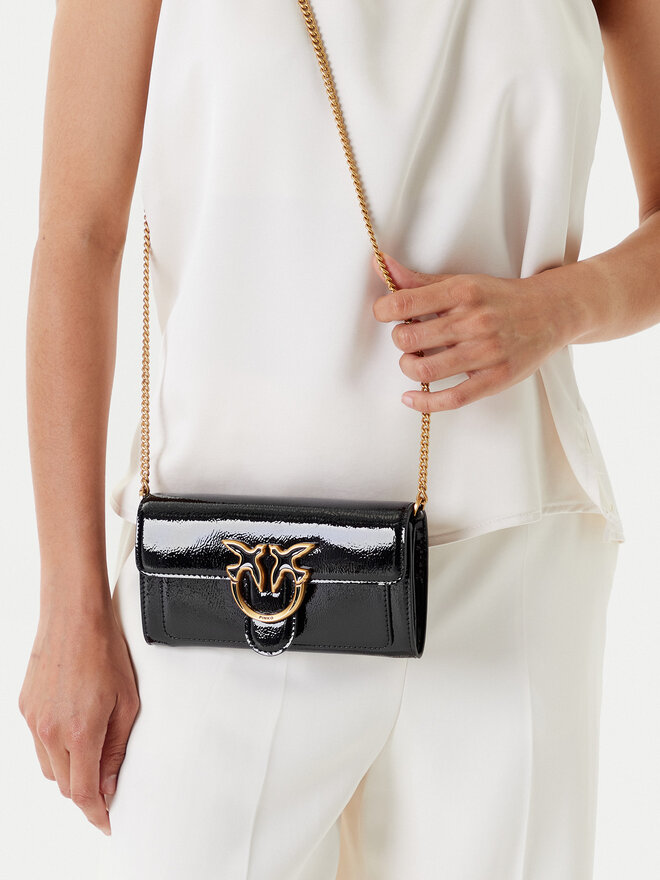 PINKO Torbica PINKO Love One Wallet C AI 23-24 PCPL 100062 A10I Črna