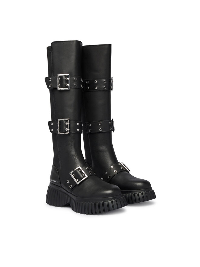 KARL LAGERFELD Stiefel KARL LAGERFELD Kreeper Wedge KL44490 Schwarz
