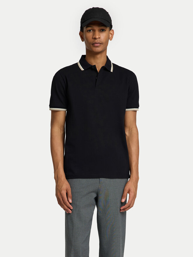 Selected Homme Selected Homme Poloshirt 16095852 Schwarz Slim Fit