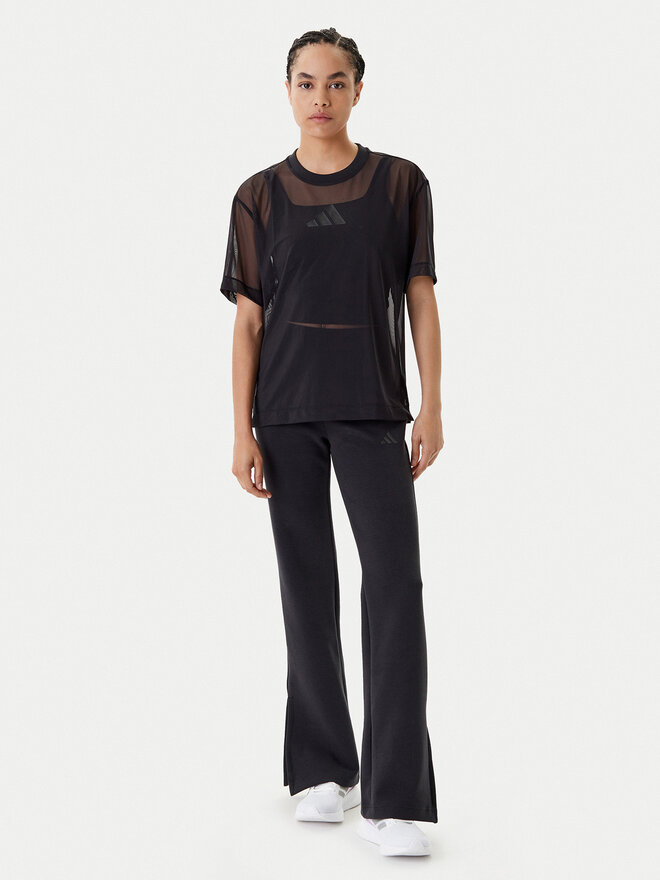 adidas adidas Marškinėliai ALL SZN Soft Lux Mesh JM3737 Juoda Loose Fit