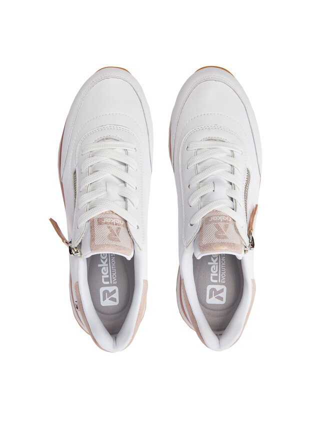 Rieker Sneakersy Rieker 42505-80 Bílá