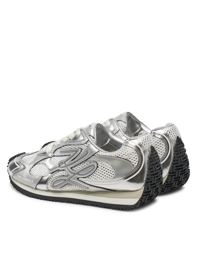KARL LAGERFELD Sneakersy KARL LAGERFELD Velocette KL63925 Srebrny