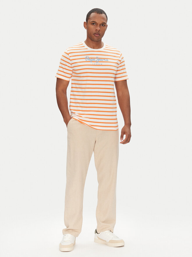 Pepe Jeans Pepe Jeans Marškinėliai PM509407 Balta Regular Fit