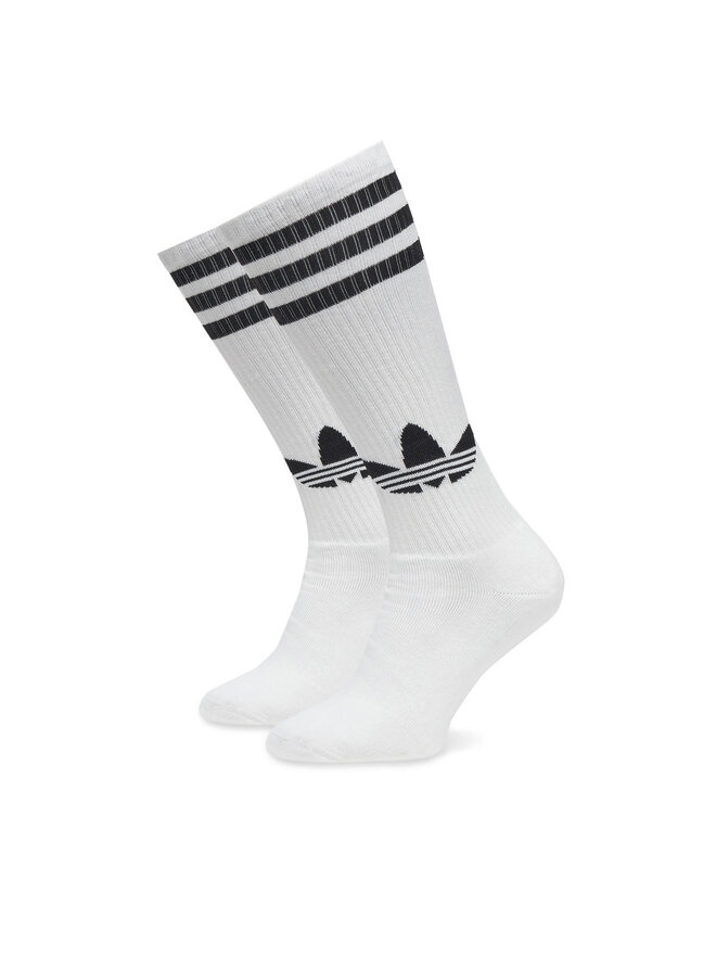 adidas Zestaw 2 par wysokich skarpet unisex adidas Knee JC8878 Biały