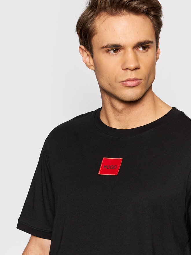 HUGO Hugo T-Shirt Diragolino212 50447978 Μαύρο Regular Fit
