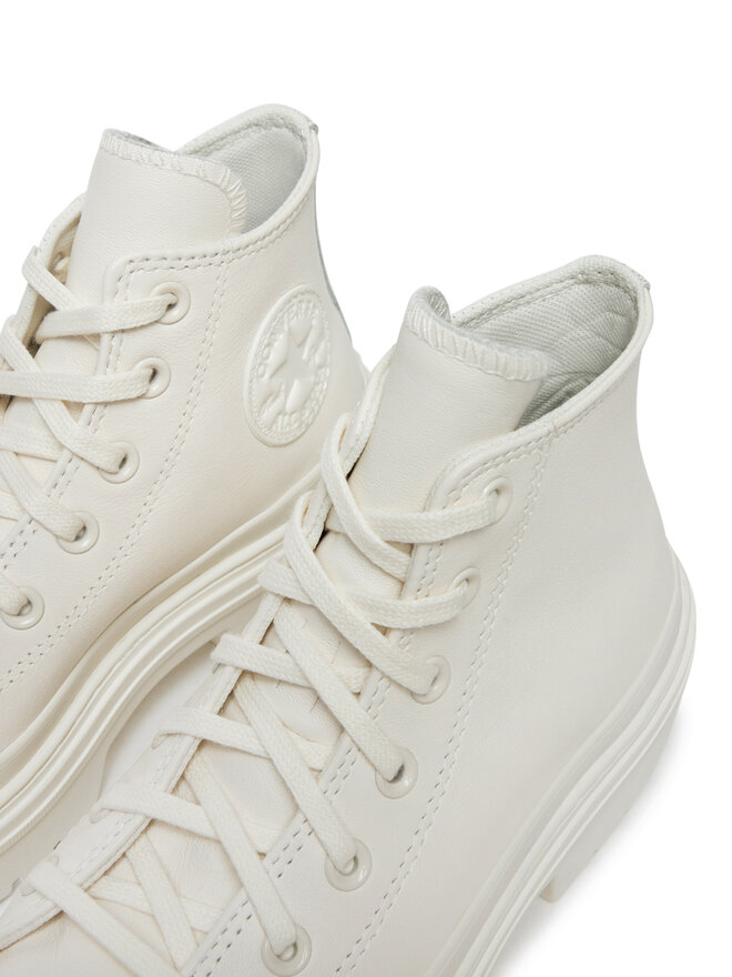 Converse Botki Converse Chuck Taylor All Star Lugged Heel Leather Platform A10370C Biały