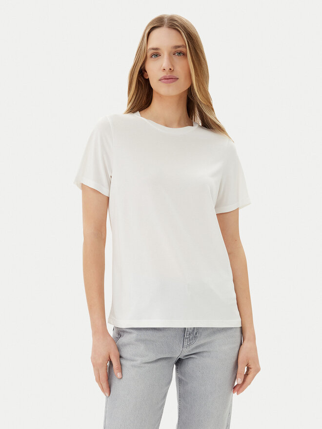 Pieces Pieces Marškinėliai Anora 17148789 Balta Regular Fit