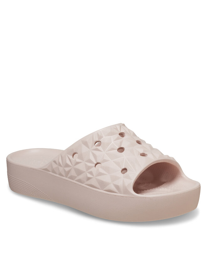 Crocs Iešļūcenes Crocs Classic Platform Geometric Slide W 209564 Rozā