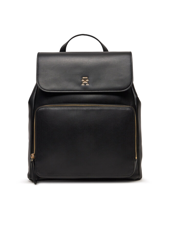 Tommy Hilfiger Zaino Tommy Hilfiger Soft Utility Backpack Pu AW0AW16688 Nero