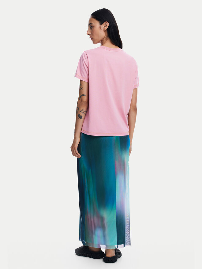 Desigual Desigual Camiseta Brandy 24WWTK24 Rosa Regular Fit