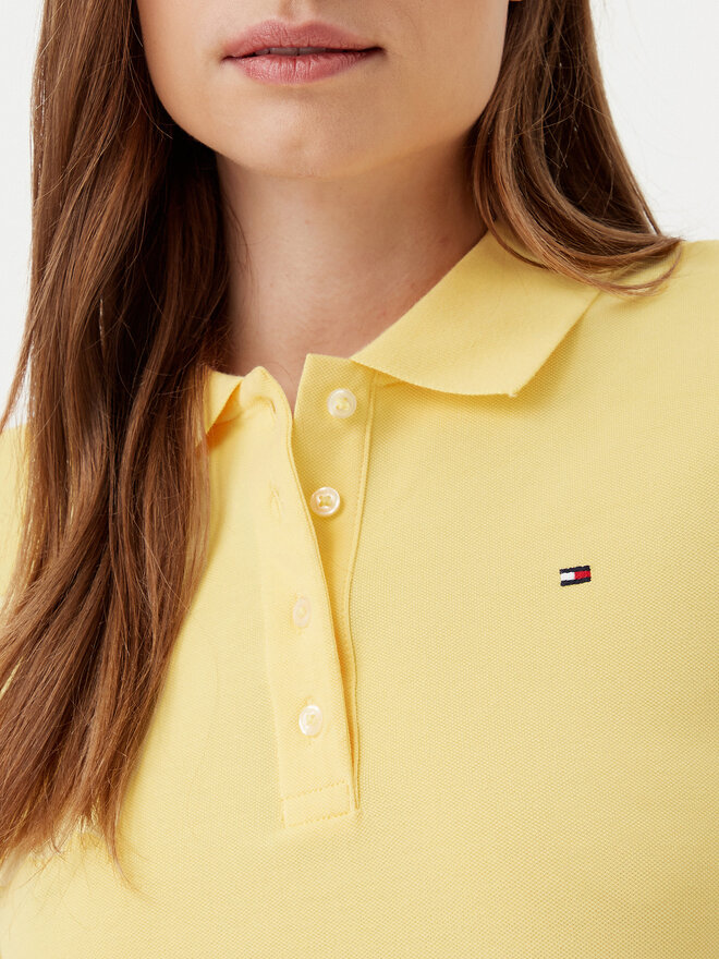 Tommy Hilfiger Tommy Hilfiger Поло 1985 WW0WW43225 Жовтий Slim Fit