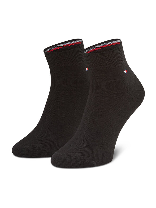 Tommy Hilfiger Set de 2 perechi de șosete lungi pentru bărbați Tommy Hilfiger 100002212 Negru