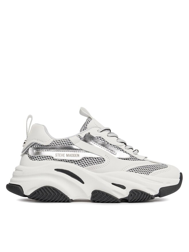 Steve Madden Laisvalaikio batai Steve Madden Possession-E Sneaker SM19000033-04005-04D Sidabrinė