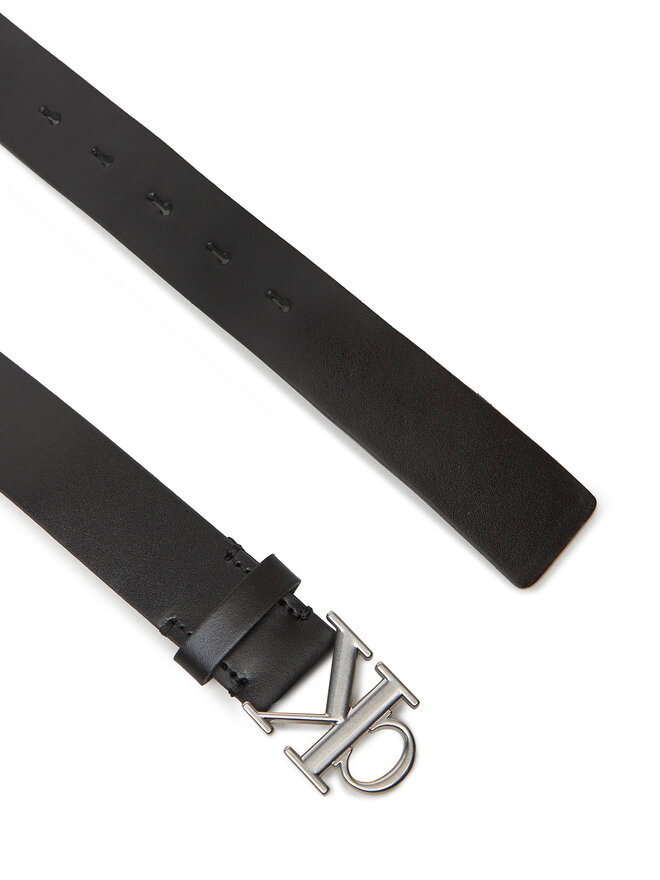 Calvin Klein Жіночий ремінь Calvin Klein Monogram Plaque Buckle 30Mm LV04K7018G Чорний