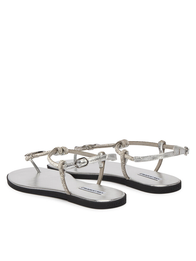 KARL LAGERFELD Sandalen KARL LAGERFELD Olympia II KL87416 Silberfarben