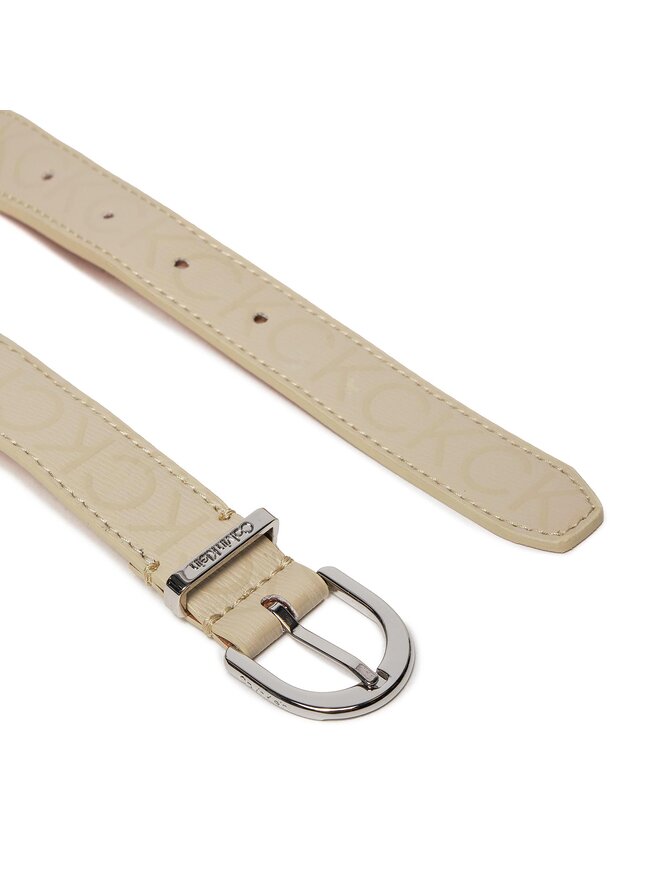 Calvin Klein Damengürtel Calvin Klein Round Buckle Belt 2.5 Epi Mono K60K611925 Grau