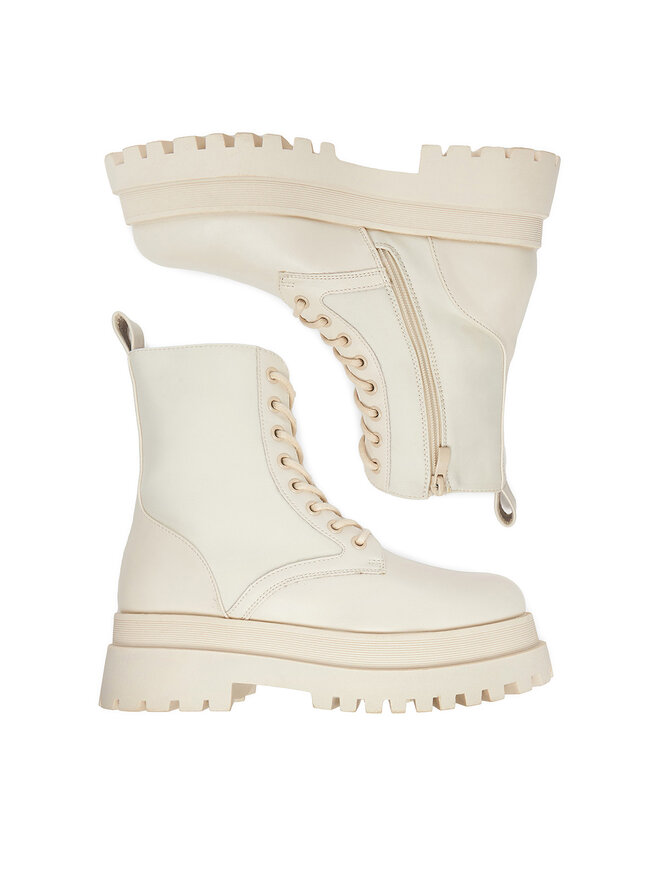 DeeZee Botines planos DeeZee 13295-13 Écru