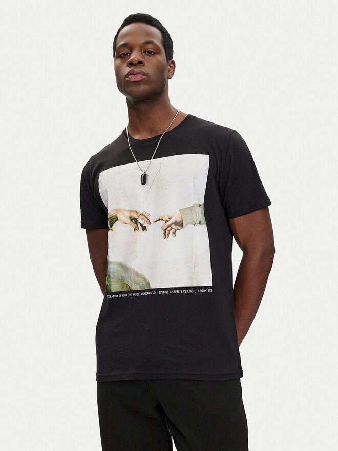 Brave Soul Brave Soul T-Shirt MTS-149CHAPEL Μαύρο Regular Fit