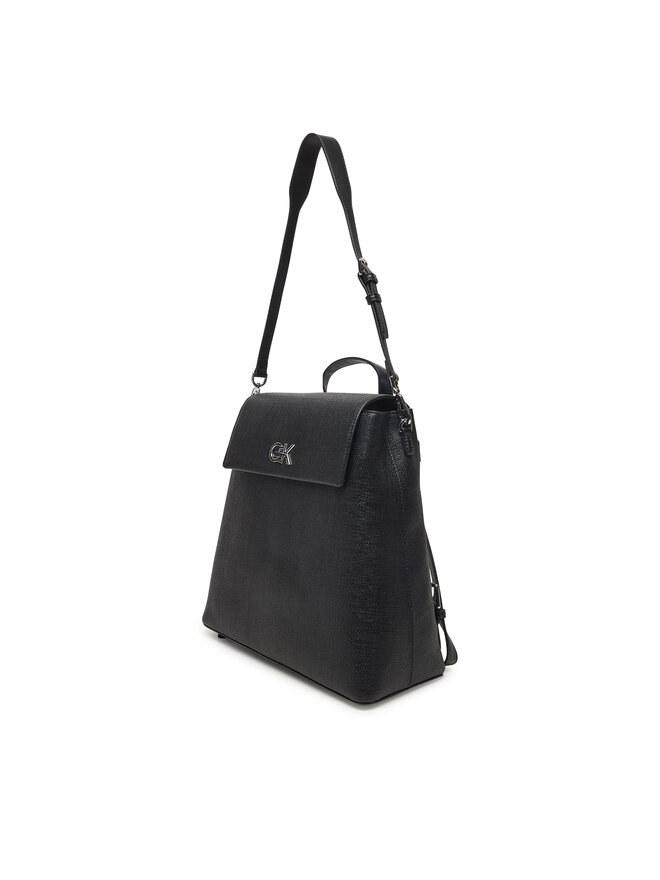 Calvin Klein Plecak Calvin Klein Ck Backpack With Conv Strap_Tex K60K613237 Czarny