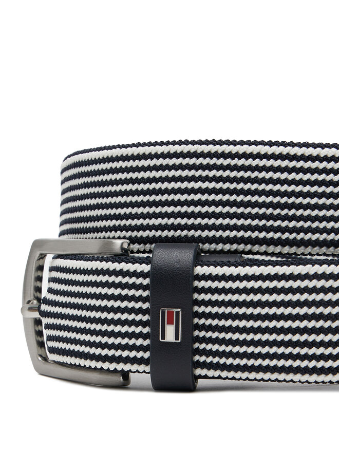 Tommy Hilfiger Curea pentru Bărbați Tommy Hilfiger Denton Elastic 3.5 AM0AM13354 Bleumarin