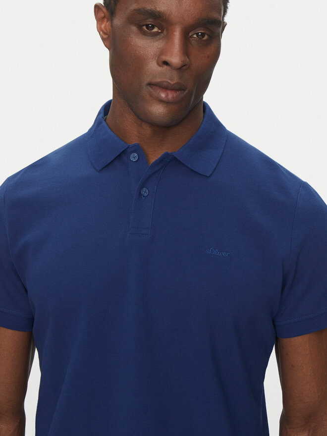 s.Oliver s.Oliver Поло 2138262 Голубий Regular Fit