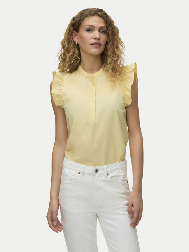 Vero Moda Vero Moda Bluse Selma 10345667 Hellgelb Regular Fit