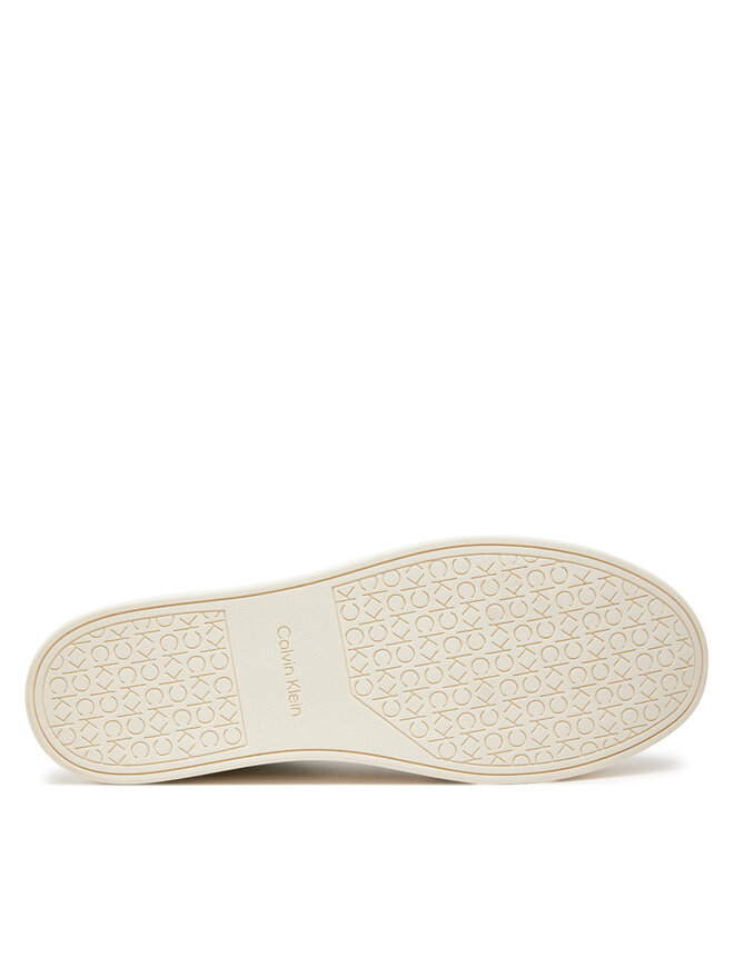Calvin Klein Sneakersy Calvin Klein Low Top Lace Up Lth HM0HM01516 Bílá