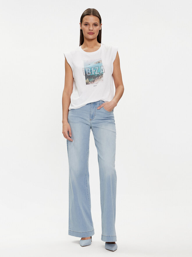 Liu Jo Liu Jo T-Shirt MA4332 J5003 Weiß Regular Fit