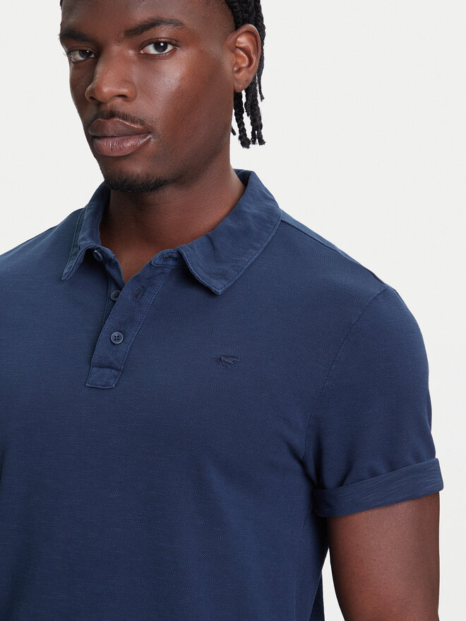 Mustang Mustang Poloshirt Palco 1016505 Dunkelblau Regular Fit