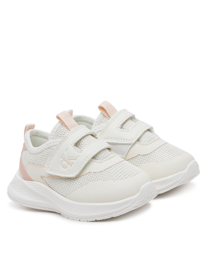 Calvin Klein Jeans Sneakersy Calvin Klein Jeans Low Cut Velcro V1A9-82026-1697A M Biały