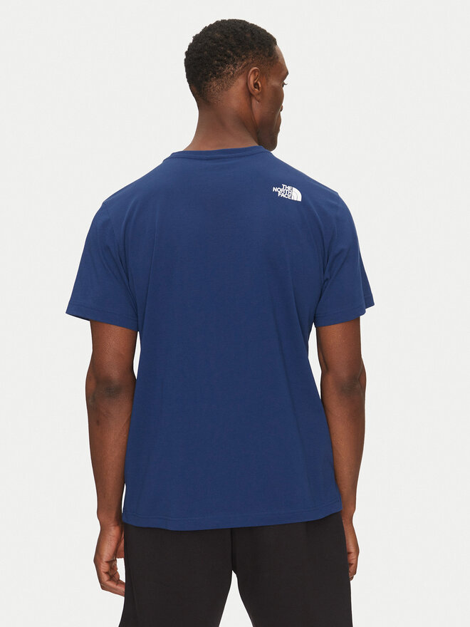 The North Face The North Face Marškinėliai Mountain Line NF0A87NT Mėlyna Regular Fit