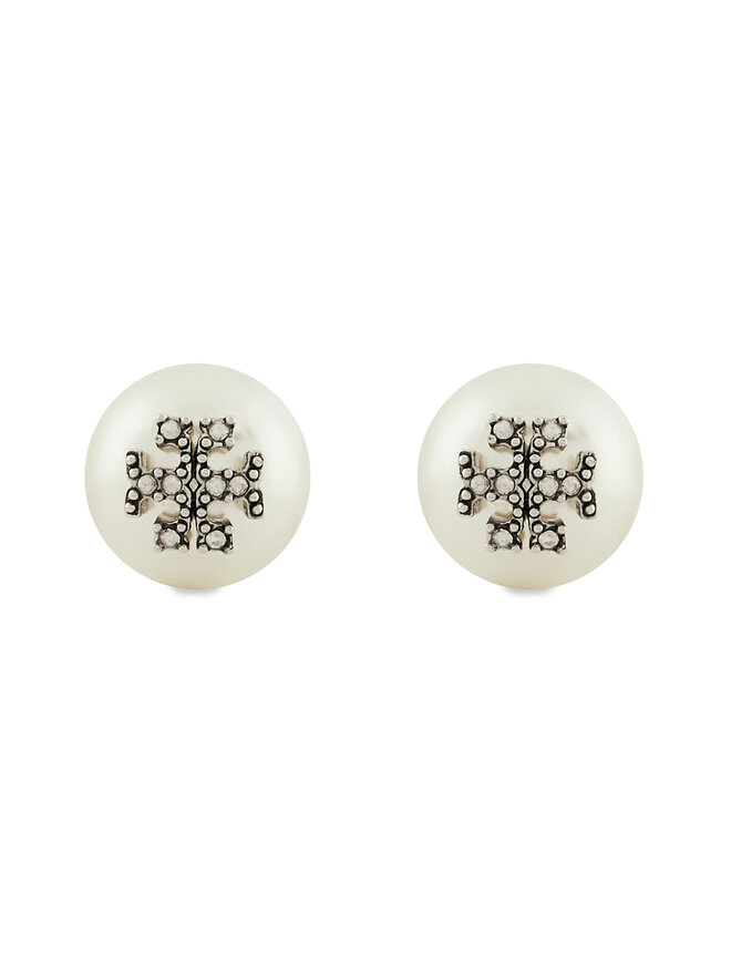 Tory Burch Pendientes Tory Burch Kira Pearl Stud 163698 Blanco