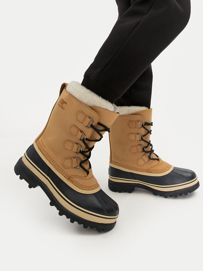 Sorel Μπότες Χιονιού Sorel Caribou NL1005 Καφέ