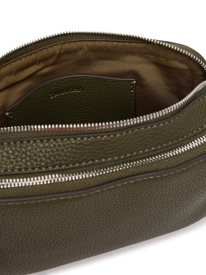 Calvin Klein Handtasche Calvin Klein Webbing 2X Strap Camera Bag LV04F3656G Dunkelgrün