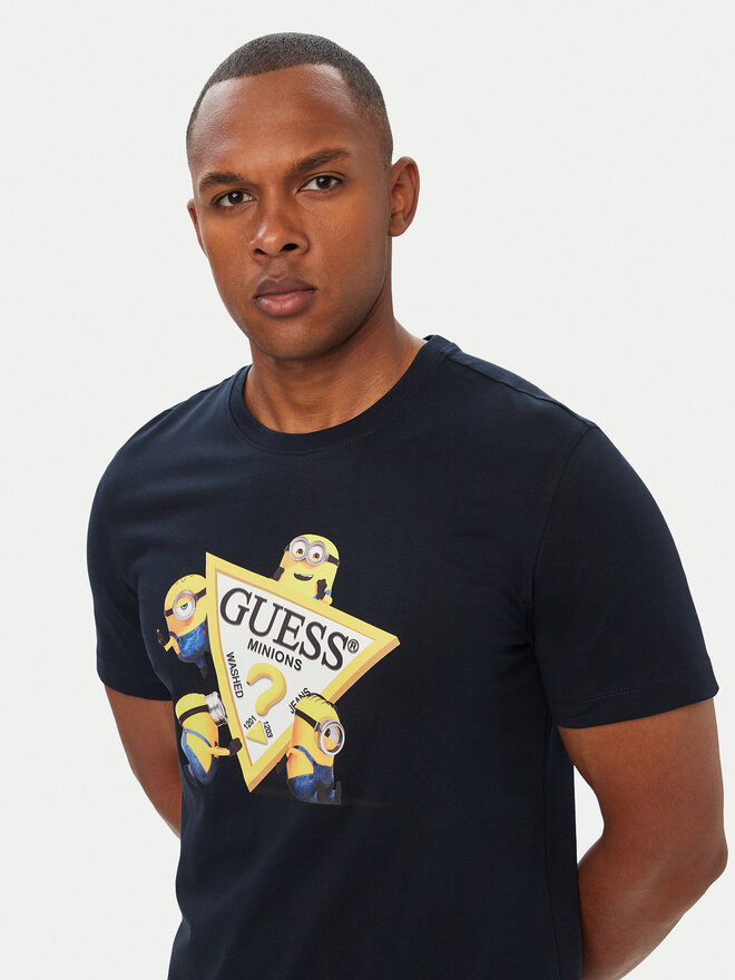 Guess Jeans Guess Jeans T-Shirt 183589 Blau Classic Fit
