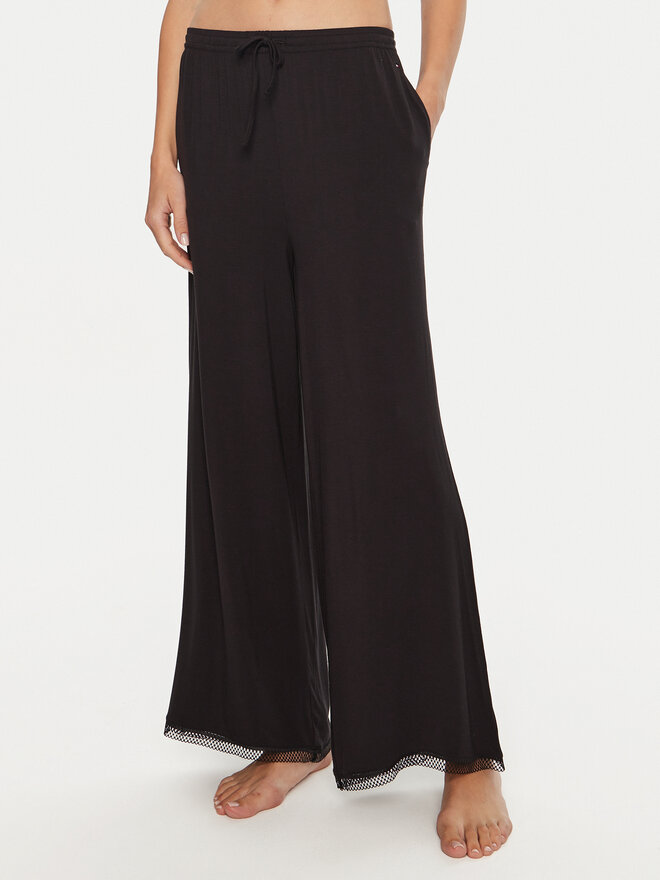 Tommy Hilfiger Tommy Hilfiger Pyjamahose UW0UW05575 Schwarz Relaxed Fit