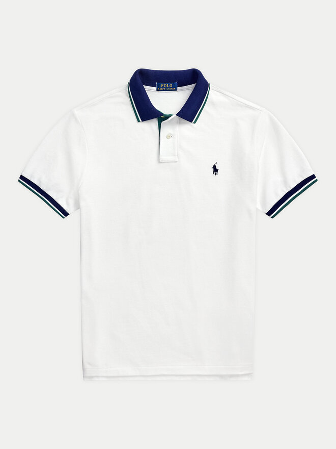 Polo Ralph Lauren Polo Ralph Lauren Поло 710963479001 Білий Custom Slim Fit