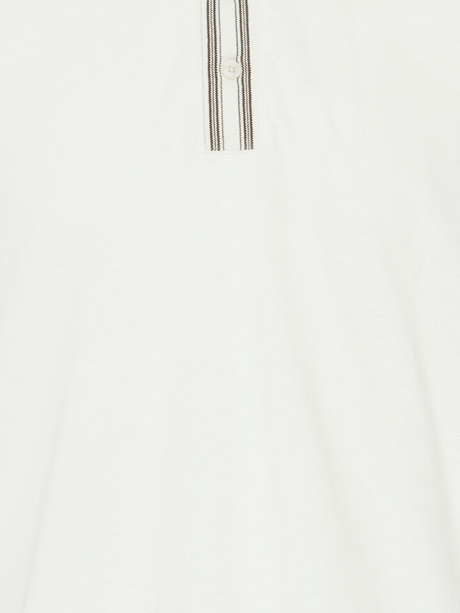 Blend Blend Poloshirt 20716474 Écru Regular Fit